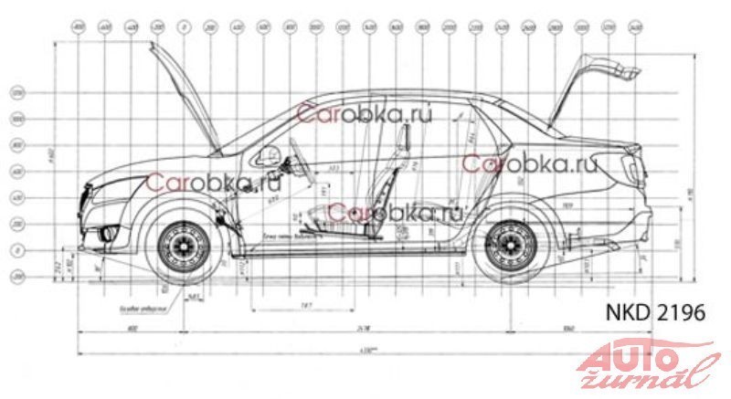 Ширина датсун он до