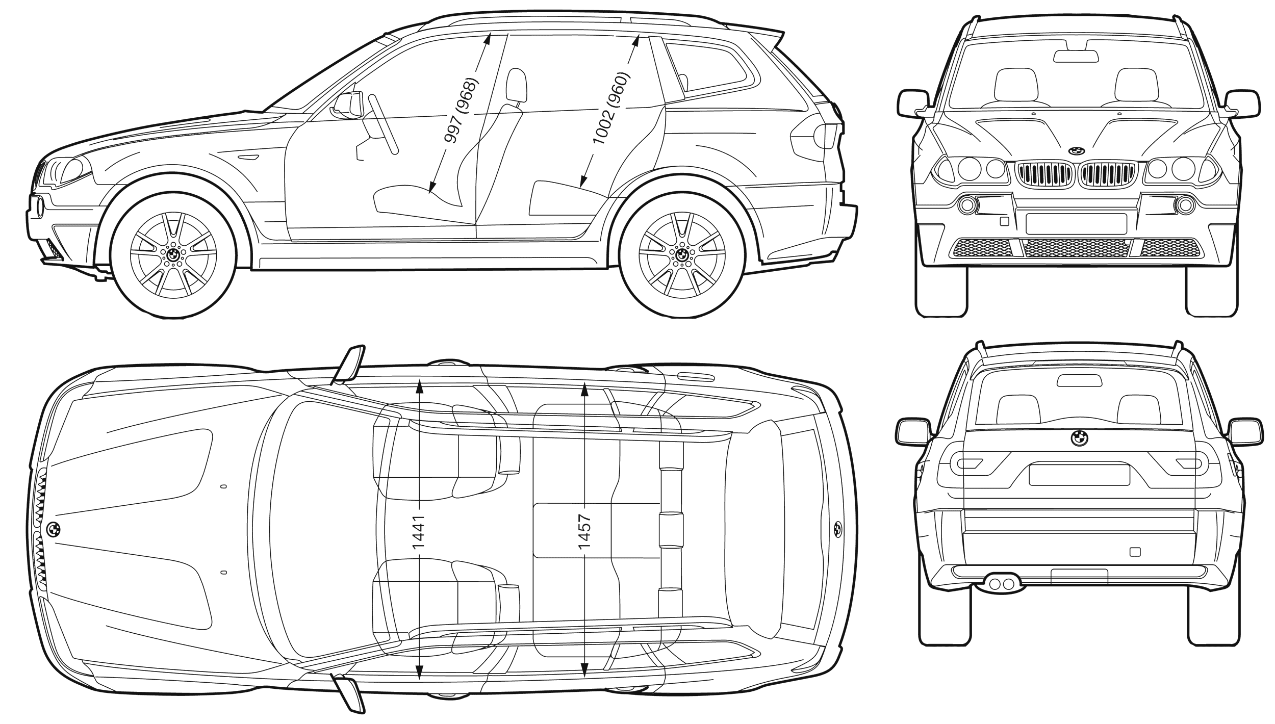 Bmw x5 чертеж