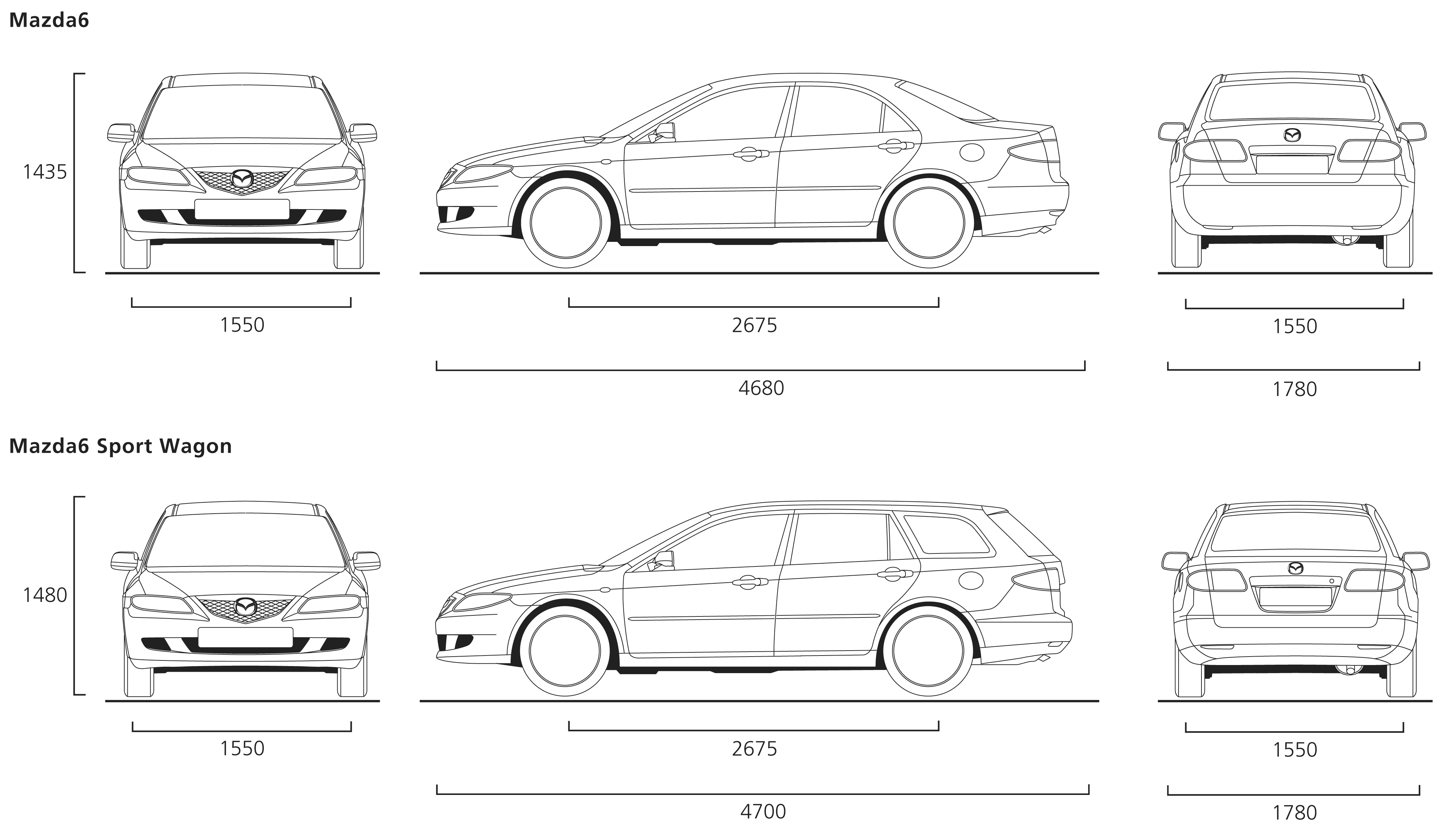 Габариты мазда 3 2008