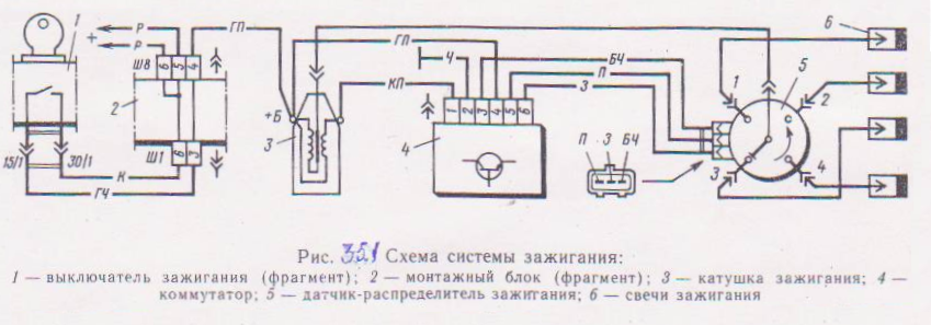 Схема подключения электронного зажигания ваз 2107