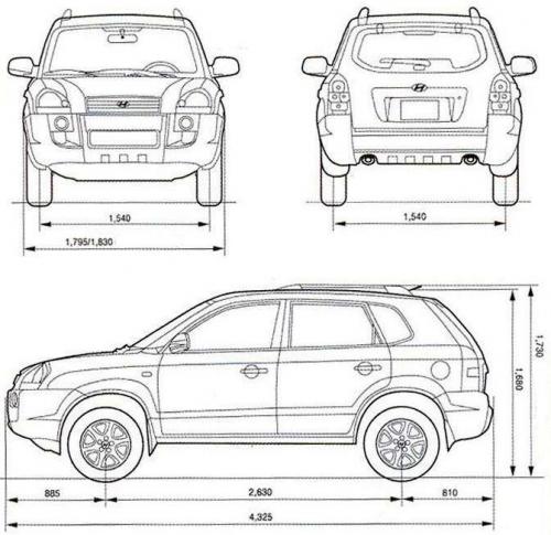 Хендай туссан вес автомобиля