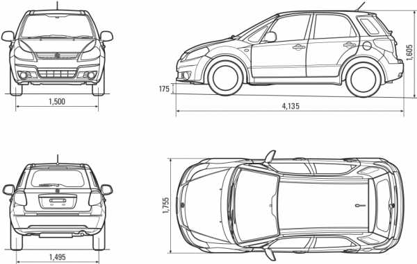 Схема кузова сузуки sx4