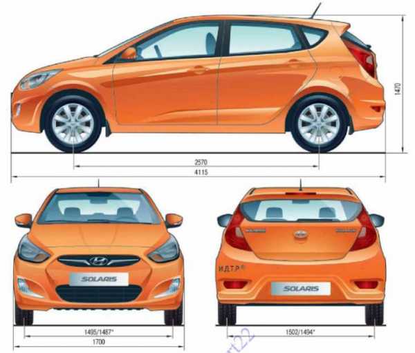 Хендай солярис размеры кузова