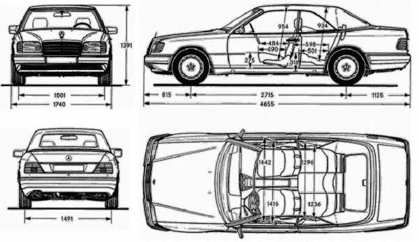 Мерседес е размеры