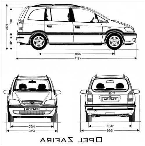 Опель зафира размер колес